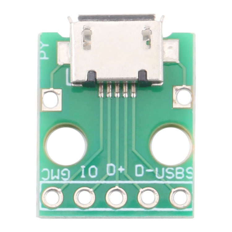 10pcs Micro USB to 5pin 2.54MM Female Connector Test Board, Micro USB to 5pin 2.54MM