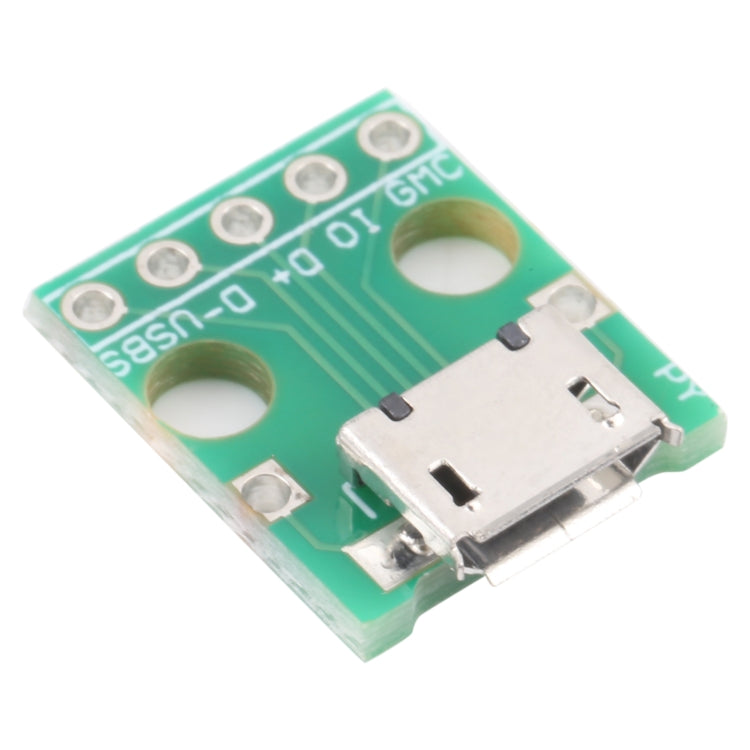 10pcs Micro USB to 5pin 2.54MM Female Connector Test Board, Micro USB to 5pin 2.54MM