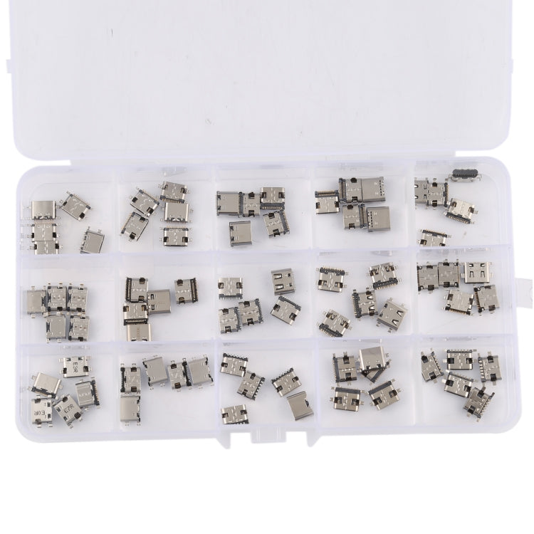 Set 75 pezzi connettori porta ricarica USB Tipo C