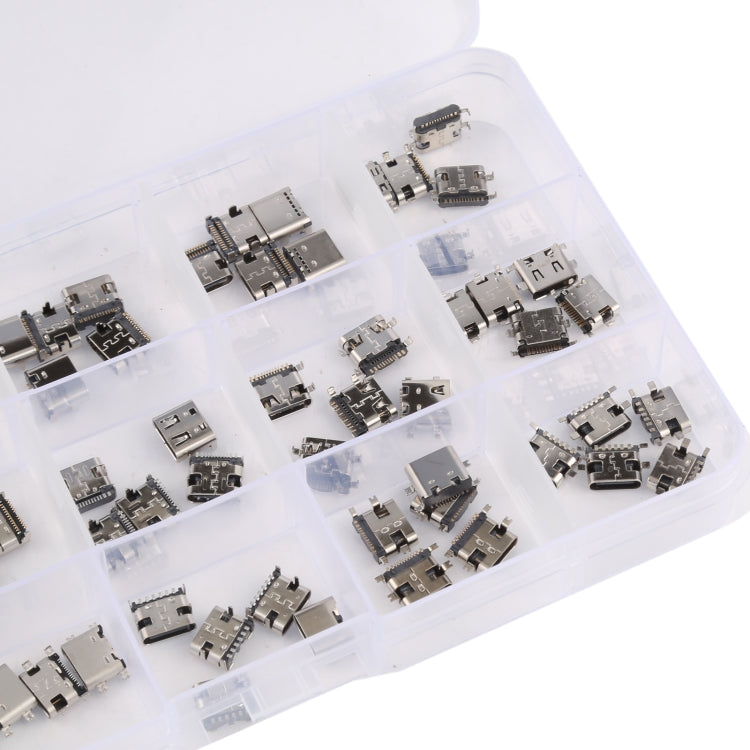 Set 75 pezzi connettori porta ricarica USB Tipo C