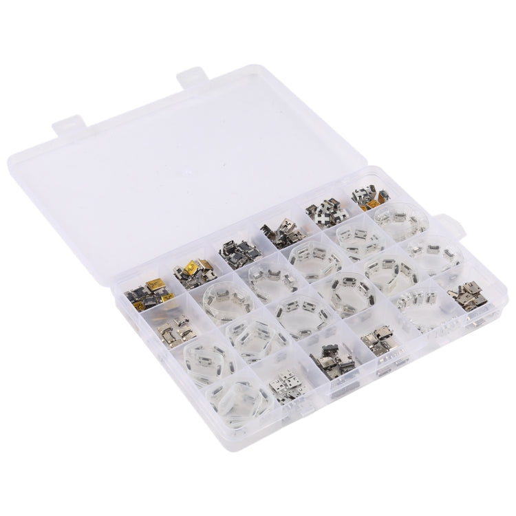Set 240 pezzi connettori porta ricarica Micro USB e Tipo C