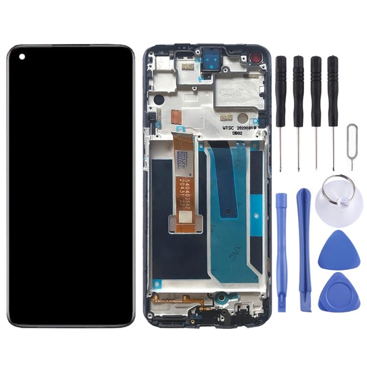 For OnePlus Nord N10 5G BE2029 Digitizer Full Assembly OEM LCD Screen with Frame, For OnePlus Nord N10 5G