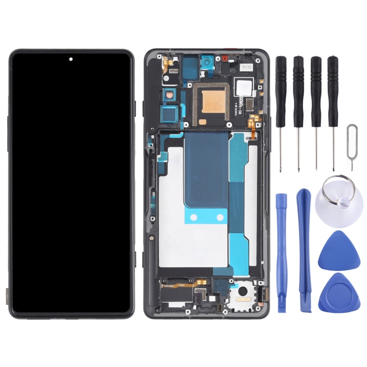 Materiale OLED Schermo LCD e digitalizzatore assemblaggio completo con telaio per Xiaomi Redmi K40 Gaming M2012K10C M2104K10AC, For Xiaomi Redmi K40 Gaming