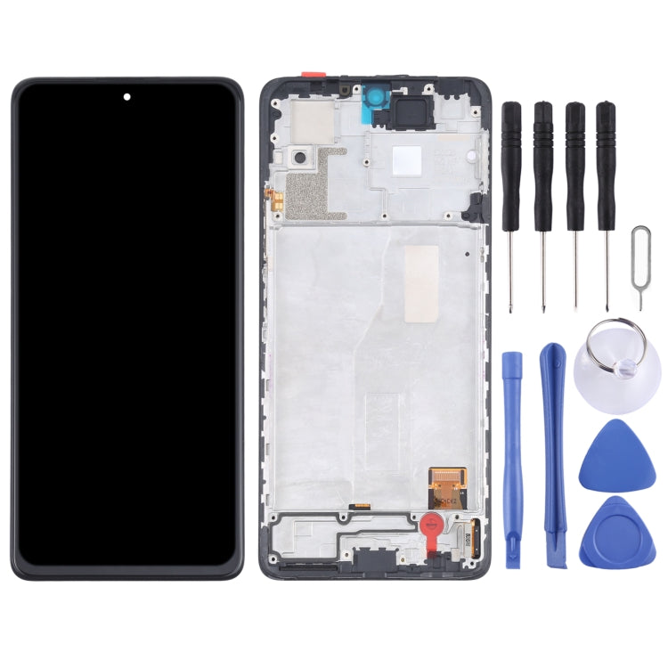 Schermo LCD OLED originale e digitalizzatore assemblaggio completo con cornice per Xiaomi Redmi Note 10 Pro 4G / Redmi Note 10 Pro (India) / Redmi Note 10 Pro Max (4G) M2101K6G M2101K6R M2101K6P M2101K6I, For Xiaomi Redmi Note 10 Pro 4G