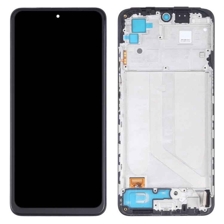 OLED Material LCD Screen and Digitizer Full Assembly with Frame for Xiaomi Redmi Note 10 4G / Redmi Note 10s 4G / Redmi Note 11 SE India / Poco M5s M2101K7AI M2101K7AG M2101K7BG M2101K7BI M2101K7BNY