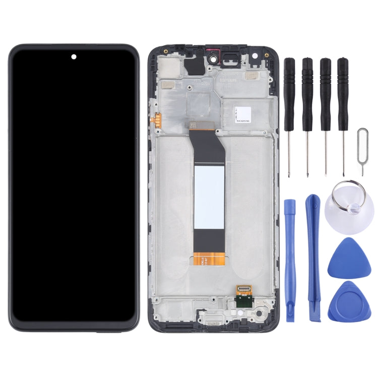 Schermo LCD originale per Xiaomi Redmi Note 10 5G / Redmi Note 10T 5G / Redmi Note 10T 5G M2103K19I / Poco M3 Pro 5G M2103K19PG, M2103K19PI, M2103K19G, M2103K19C Digitizer assemblaggio completo con cornice, For Xiaomi Redmi Note 10 5G