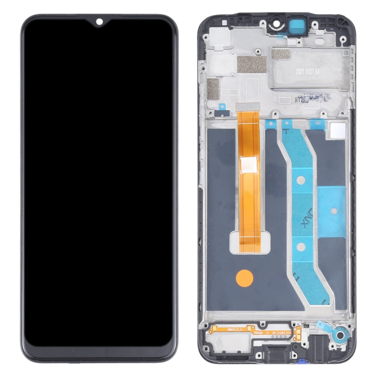 Schermo LCD originale e digitalizzatore assemblaggio completo con cornice per OPPO Realme C11 RMX2185, For OPPO Realme C11