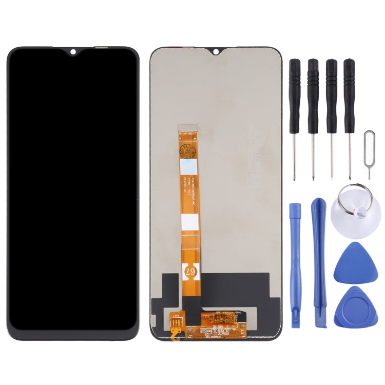 LCD Screen and Digitizer Full Assembly for OPPO Realme C25 RMX3193 RMX3191, For Realme C25