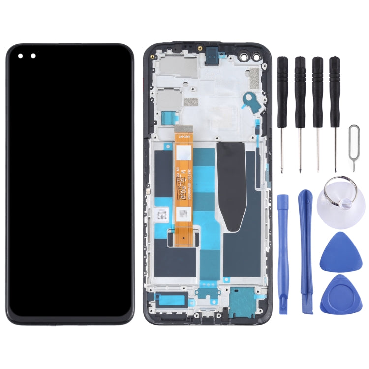 LCD Screen and Digitizer Full Assembly with Frame for OPPO Realme X50 5G RMX2144, For OPPO Realme X50 5G