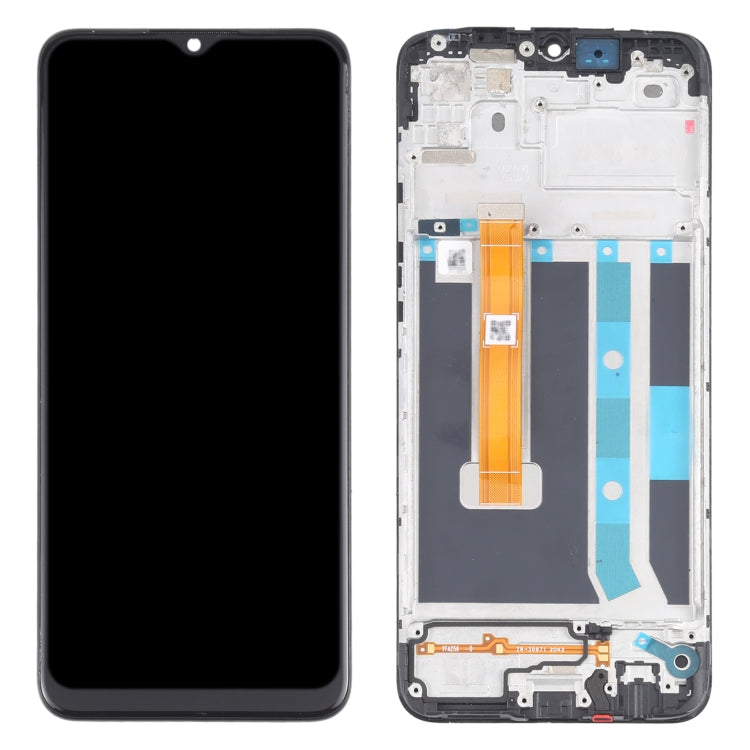 Original LCD Screen and Digitizer Full Assembly with Frame for OPPO A15 / A15S / A35 / A16K CPH2185 CPH2179 PEHM00, For OPPO A15