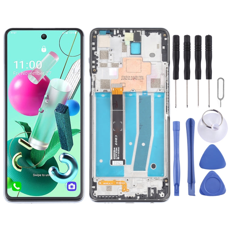 LCD Screen and Digitizer Full Assembly with Frame for LG K92 5G LMK920 LM-K920, For LG K92 5G