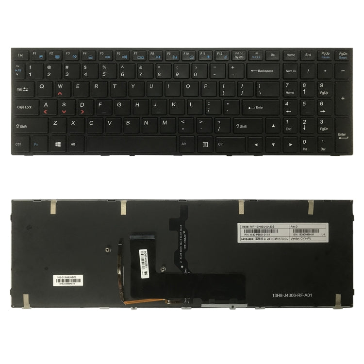 US Version Keyboard with Backlight for Hasee Z7M Z7-KP7GS ZX7-CP5S2 Z7M-CT7GS Z7M-KP7G1 Z7M-KP5GS K690E, For Hasee Z7M