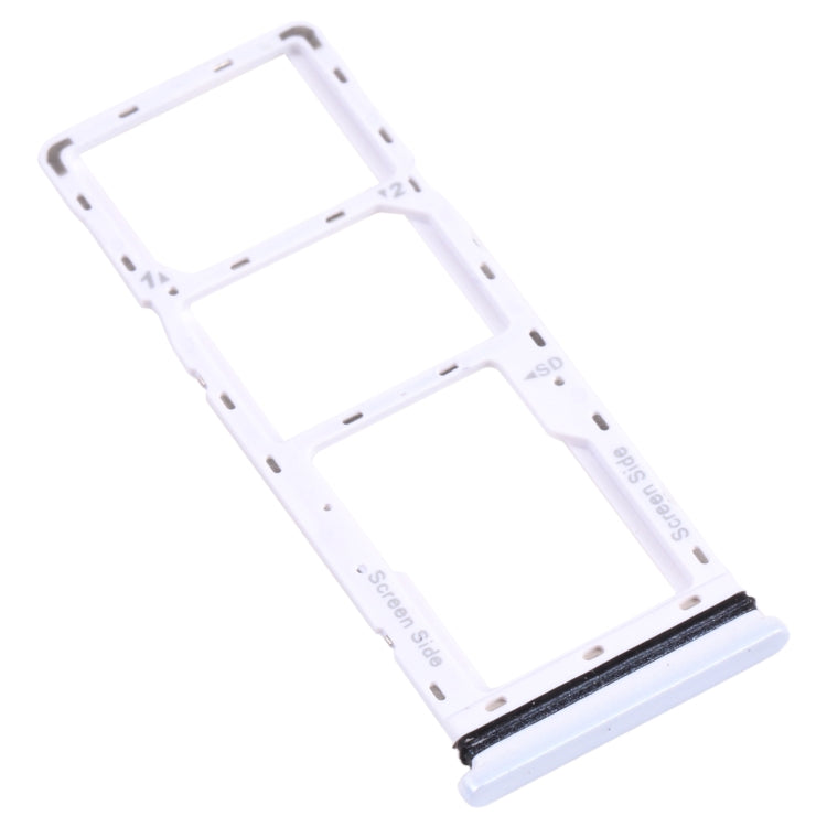 For Tecno Spark 6 Air KE6 KE6J KF6 SIM Card Tray + SIM Card Tray + Micro SD Card Tray, For Tecno Spark 6 Air (White), For Tecno Spark 6 Air