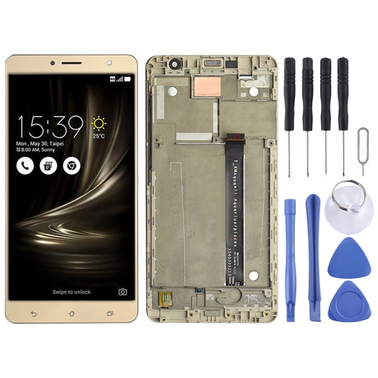 LCD Screen and Digitizer Full Assembly with Frame for Asus Zenfone 3 Deluxe ZS550KL Z01FD, For Asus Zenfone 3 Deluxe