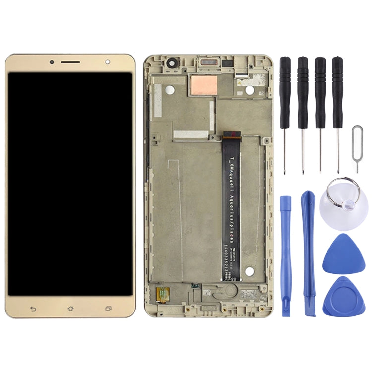 LCD Screen and Digitizer Full Assembly with Frame for Asus Zenfone 3 Deluxe ZS550KL Z01FD, For Asus Zenfone 3 Deluxe