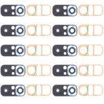 10pcs Rear Camera Lens for Xiaomi Redmi Note 10S M2101K7BG M2101K7BI M2101K7BNY, For Xiaomi Redmi Note 10S(Silver), For Xiaomi Redmi Note 10S(Black)