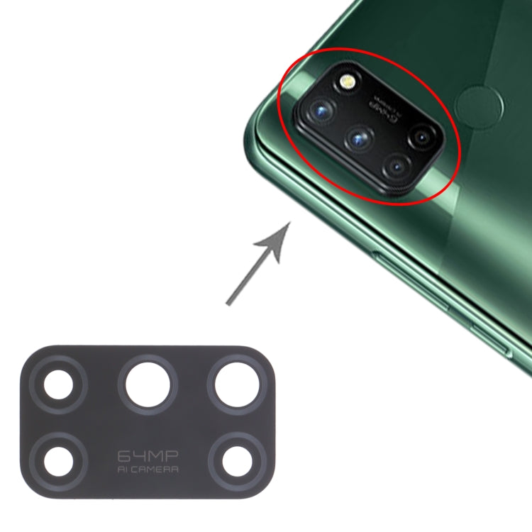 For OPPO Realme 7i RMX2103 10pcs Rear Camera Lens, For OPPO Realme 7i