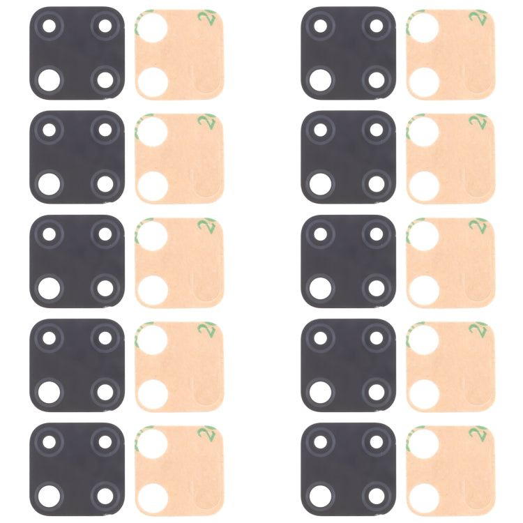 For OPPO Realme C25 RMX3193, RMX3191 10pcs Rear Camera Lens, For OPPO Realme C25