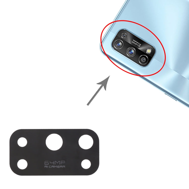 For OPPO Realme 7 Pro RMX2170 10pcs Rear Camera Lens, For OPPO Realme 7 Pro