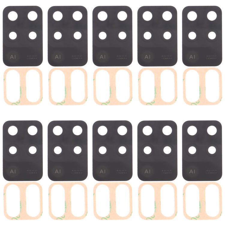 For OPPO F19 Pro CPH2285 10pcs Rear Camera Lens, For OPPO F19 Pro