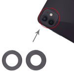 Anello protezione interno metallo con lente vetro per iPhone 13