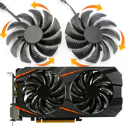 Ventola di raffreddamento della scheda grafica del computer da 1 paio da 88 mm a 4 pin per Gigabyte GeForce GTX1060 1070 GTX1050ti GTX960 RX570 RX470
