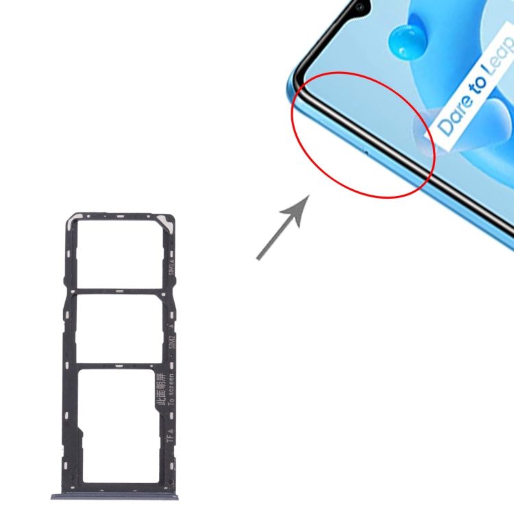 For OPPO Realme C11 (2021) RMX3231 SIM Card Tray + SIM Card Tray + Micro SD Card Tray, For OPPO Realme C11 (2021)