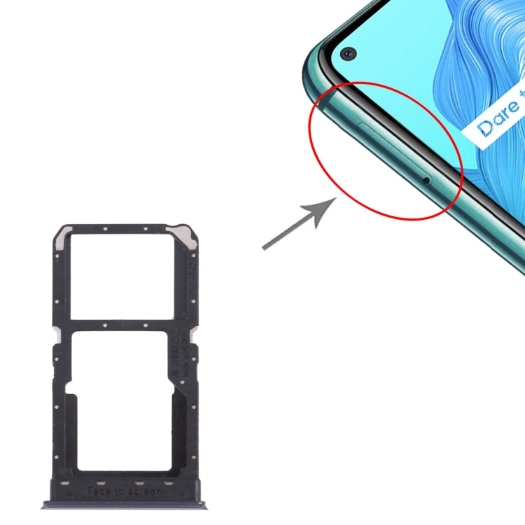 For OPPO Realme V5 5G SIM Card Tray + SIM Card Tray/Micro SD Card Tray, For OPPO Realme V5 5G