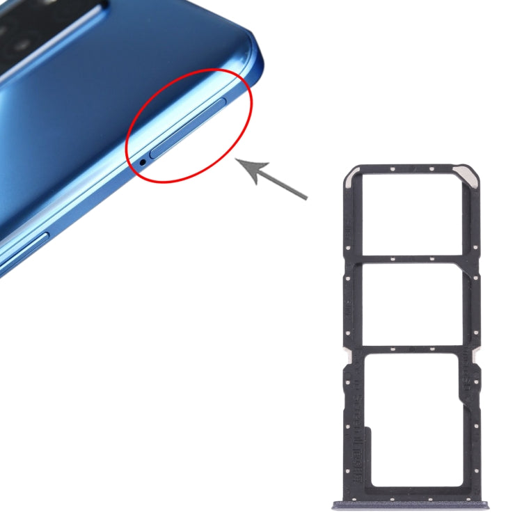 For OPPO Realme V13 5G SIM Card Tray + SIM Card Tray + Micro SD Card Tray, For OPPO Realme V13 5G