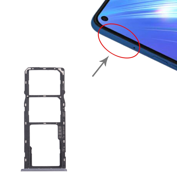 For OPPO Realme 6 SIM Card Tray + SIM Card Tray + Micro SD Card Tray, For OPPO Realme 6