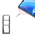 For OPPO A55 PEMM00, PEMM20, PEMT00, PEMT20 SIM Card Tray + SIM Card Tray + Micro SD Card Tray, For OPPO A55