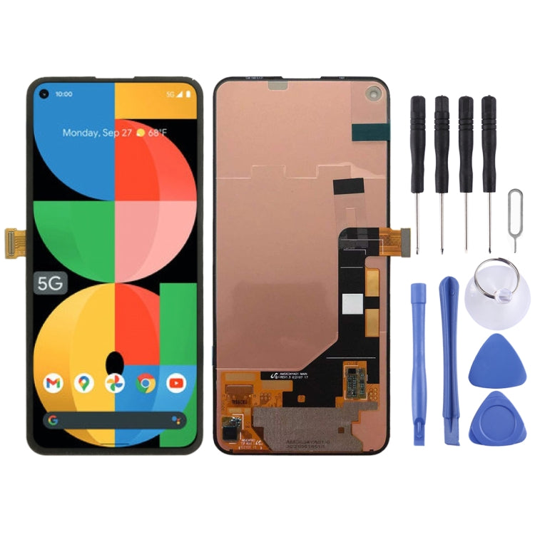 Schermo LCD OLED HDR e digitalizzatore assemblaggio completo per Google Pixel 5A 5G 2021, For Google Pixel 5A 5G(OEM)