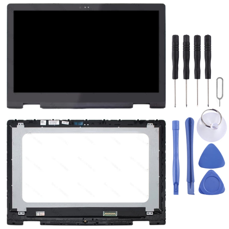 Schermo LCD e digitalizzatore FHD 1920 x 1080 40 pin P58F001 assemblaggio completo con telaio per Dell Inspiron 15 5568 5578, For Dell Inspiron 15 5568 5578