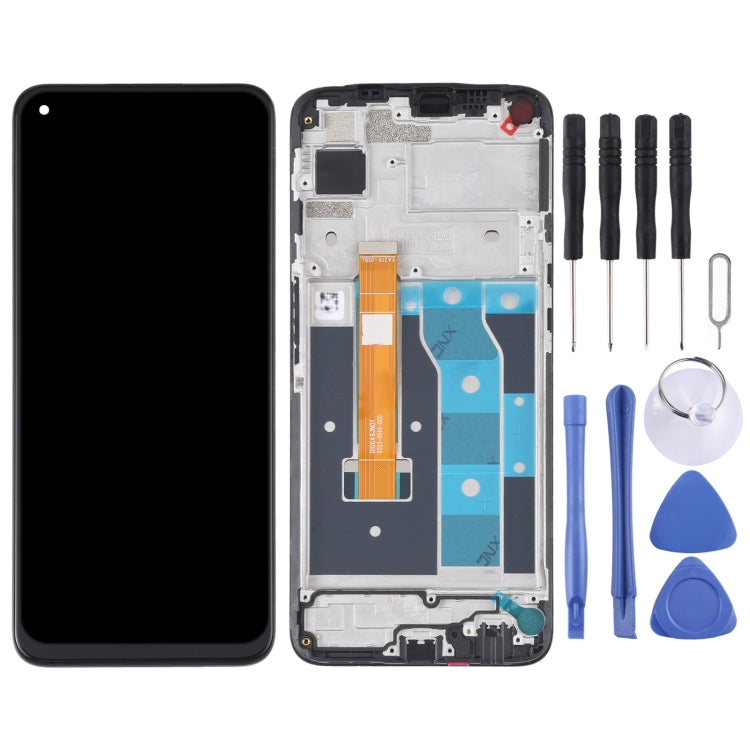 Schermo LCD e digitalizzatore assemblaggio completo con cornice per OPPO Realme 6 RMX2001, For OPPO Realme 6