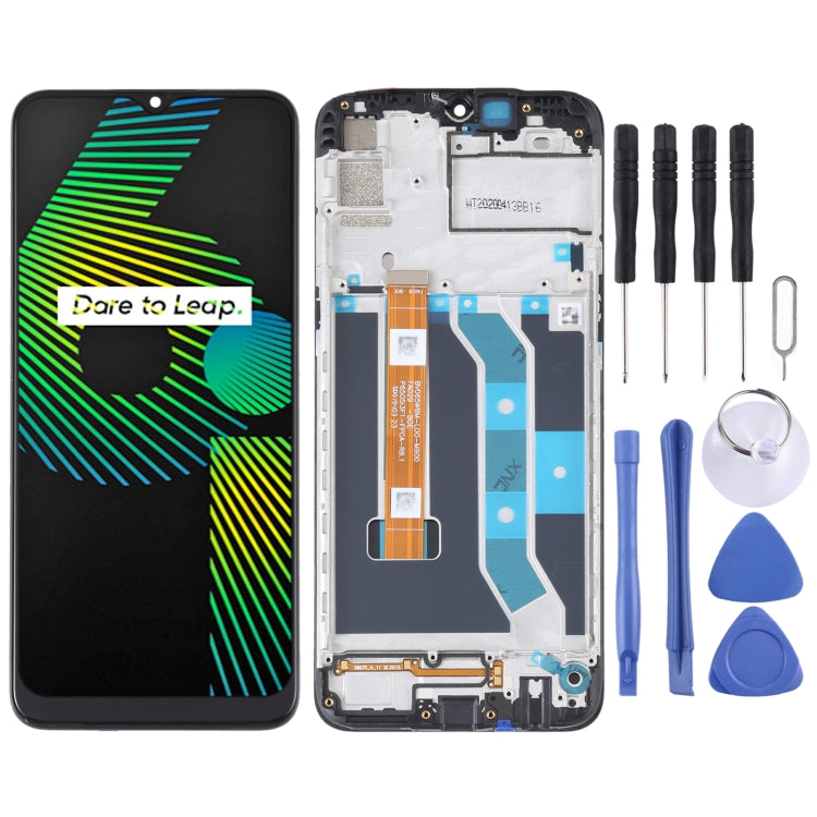 Schermo LCD e digitalizzatore assemblaggio completo con cornice per OPPO Realme Narzo 10 / Realme 6i RMX2040, For OPPO Realme 6i