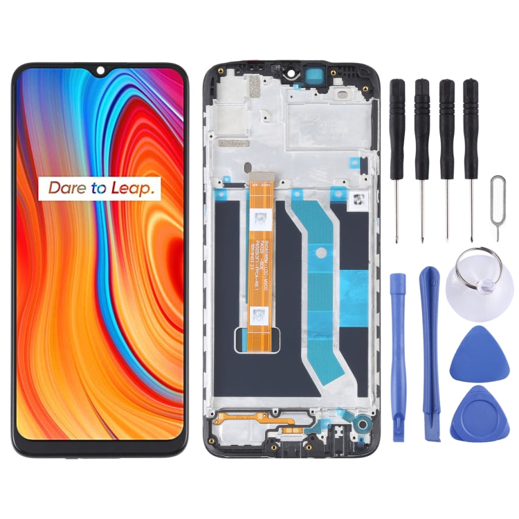 LCD Screen and Digitizer Full Assembly with Frame for OPPO Realme C3 / C3i RMX2027 RMX2020 RMX2021, For OPPO Realme C3 / C3i