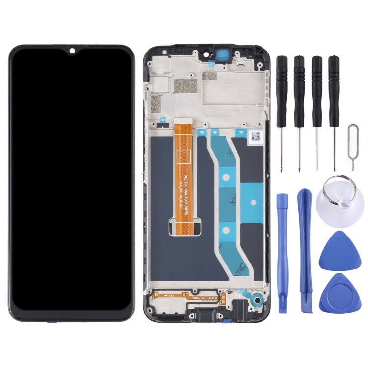 Schermo LCD originale e digitalizzatore assemblaggio completo con cornice per OPPO Realme C12 RMX2189, For OPPO Realme C12