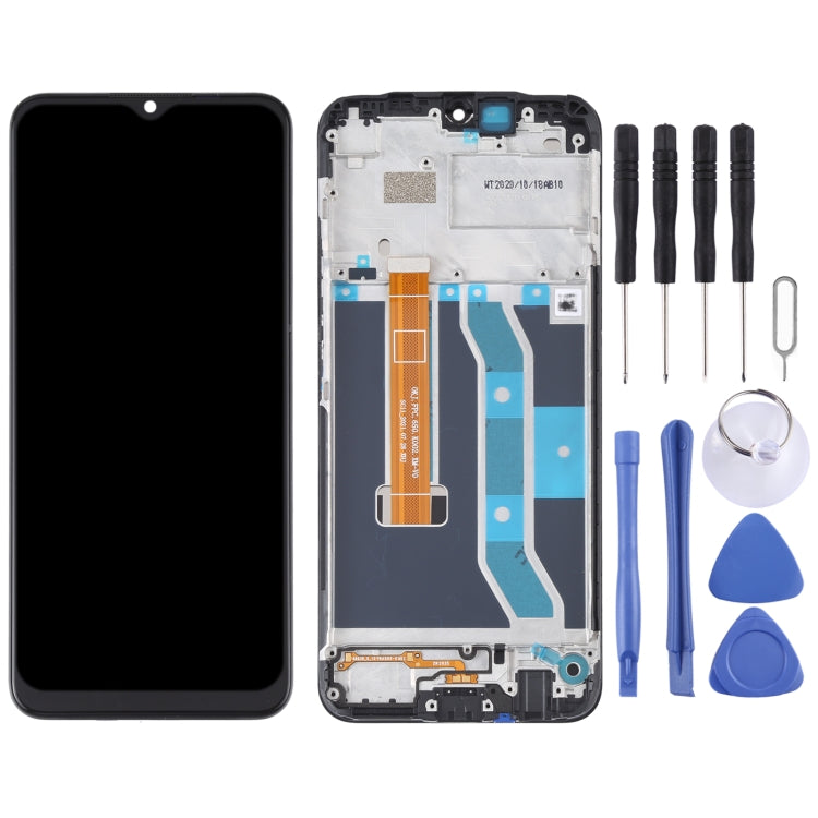 Original LCD Screen and Digitizer Full Assembly with Frame for OPPO Realme C15 RMX2180 (MTK Standard Version), For OPPO Realme C15(MTK)