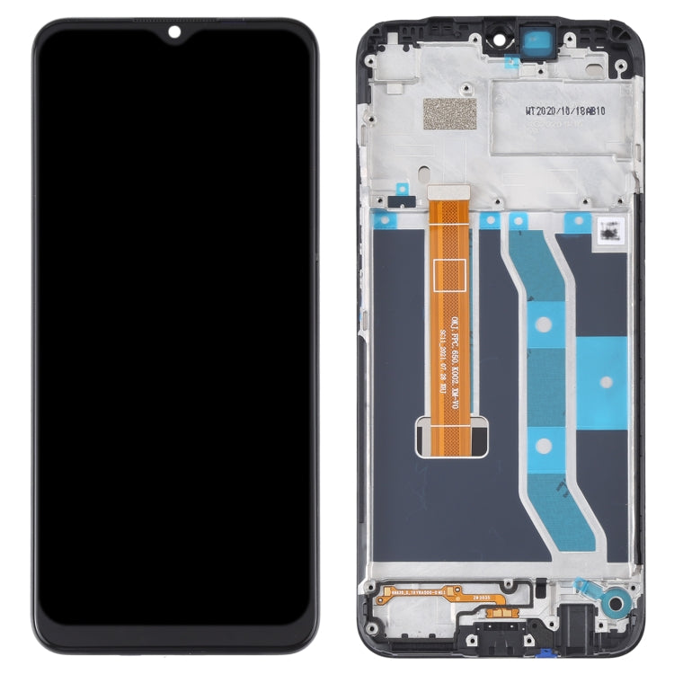 Original LCD Screen and Digitizer Full Assembly with Frame for OPPO Realme C15 RMX2180 (MTK Standard Version), For OPPO Realme C15(MTK)