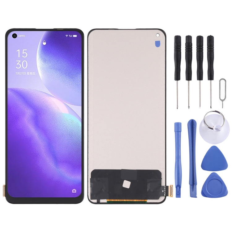 Schermo LCD in materiale TFT e digitalizzatore assemblaggio completo per OPPO Reno5 5G / Reno5 4G / K9 / Realme Q3 Pro / Realme GT Neo, non supporta l'identificazione delle impronte digitali, For OPPO Reno5 5G / Reno5 4G (TFT)