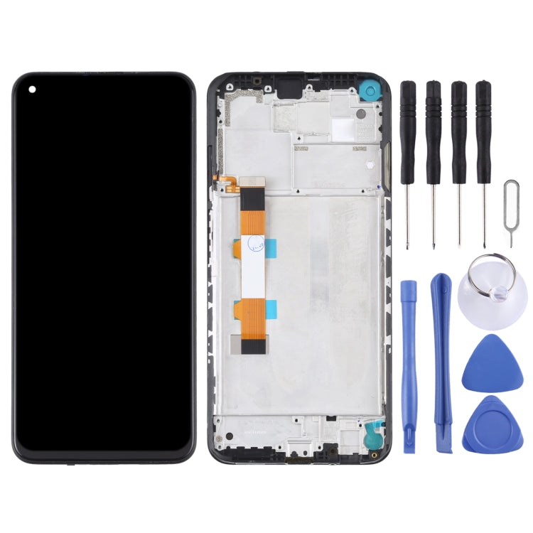 Original LCD Screen and Digitizer Full Assembly with Frame for Xiaomi Redmi Note 9 5G / Redmi Note 9T 5G M2007J22C, For Xiaomi Redmi Note 9 5G (Original)