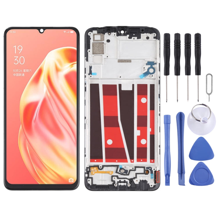 Original LCD Screen and Digitizer Full Assembly with Frame for OPPO A91 PCPM00 CPH2001 CPH2021, For OPPO A91 (Original)