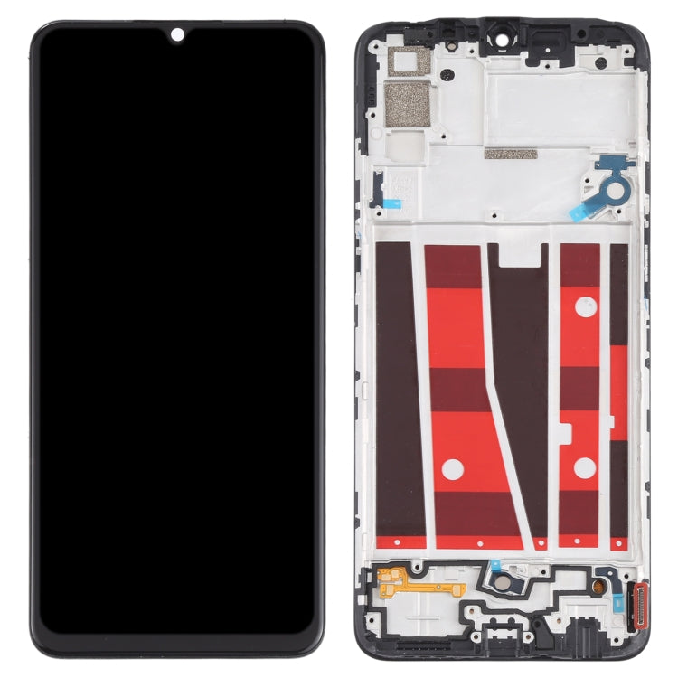 Schermo LCD originale e digitalizzatore assemblaggio completo con cornice per OPPO A91 PCPM00 CPH2001 CPH2021, For OPPO A91 (Original)