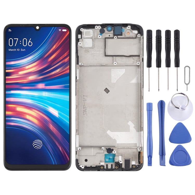 Original LCD Screen and Digitizer Full Assembly with Frame for vivo Y7s, For vivo Y7s (Original)