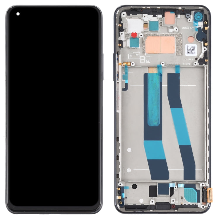 Schermo LCD originale e digitalizzatore assemblaggio completo con cornice per Xiaomi Mi 11 Lite 4G/11 Lite 5G NE M2101K9AG M2101K9AI, For Xiaomi Mi 11 Lite 4G (Original)