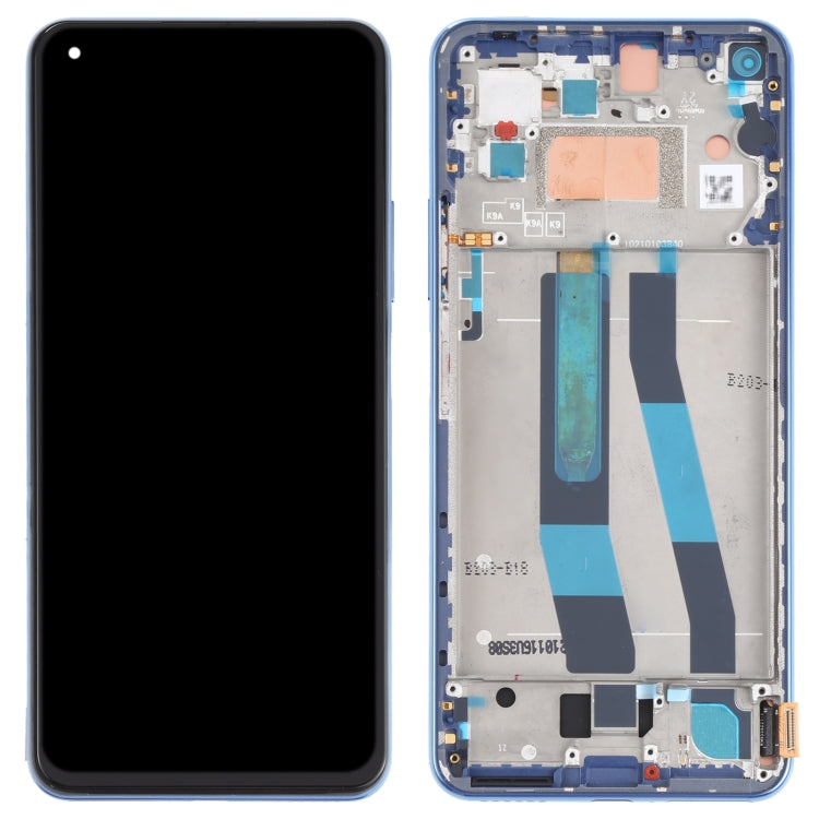 Schermo LCD originale e digitalizzatore assemblaggio completo con cornice per Xiaomi Mi 11 Lite 4G/11 Lite 5G NE M2101K9AG M2101K9AI, For Xiaomi Mi 11 Lite 4G (Original)