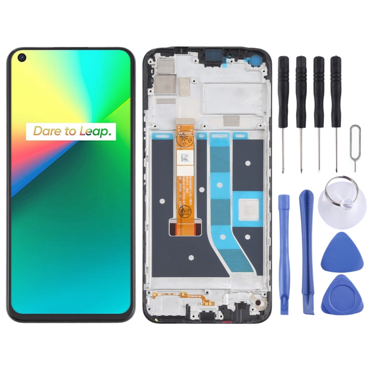 LCD Screen and Digitizer Full Assembly with Frame for OPPO Realme 7i / Realme C17 RMX2101 RMX2103, For OPPO Realme 7i/Realme C17