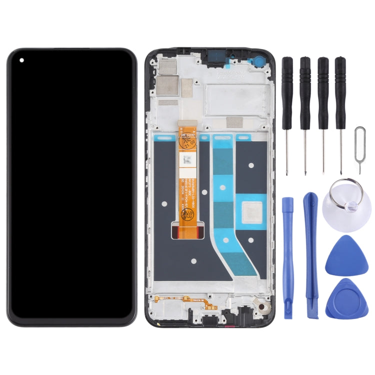 LCD Screen and Digitizer Full Assembly with Frame for OPPO Realme 7i / Realme C17 RMX2101 RMX2103, For OPPO Realme 7i/Realme C17