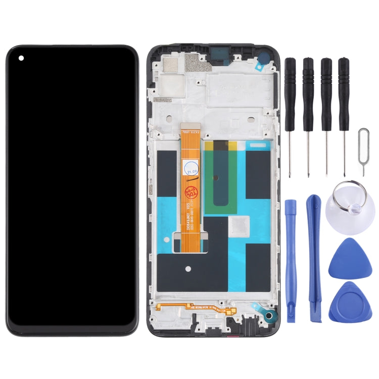 LCD Screen and Digitizer Full Assembly with Frame for OPPO Realme 7 (Asia) 4G RMX2151 RMX2163, For OPPO Realme 7 (Asia) 4G