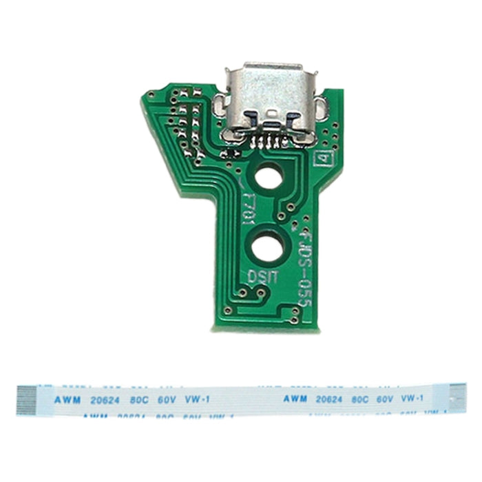 JCD JDS-055 USB Charging Port Board with 12 Pin FPC Flex Cable for PS4, JCD JDS-055